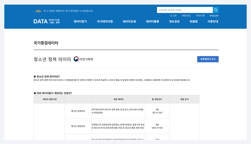 KOAR 메인화면